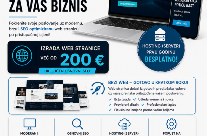 Ljetna akcija izrade web stranica za 200 eura